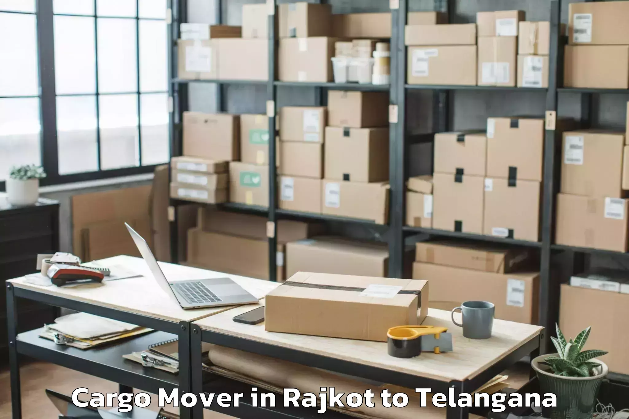 Easy Rajkot to Mancherial Cargo Mover Booking